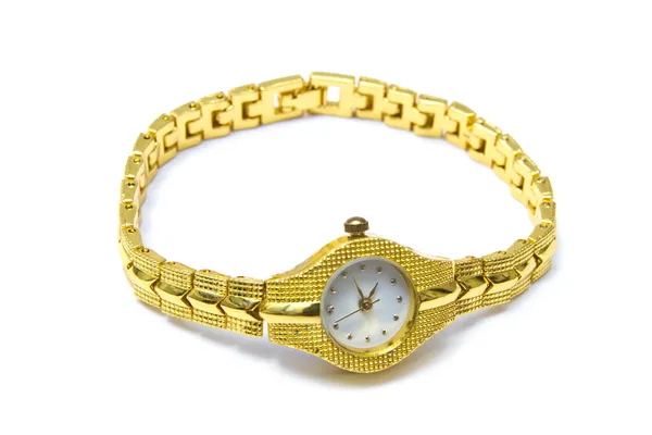 Reloj de pulsera de oro — Foto de Stock