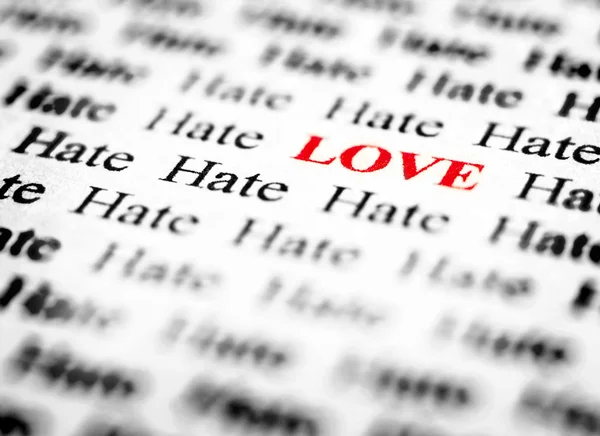 Láska & nenávist — Stock fotografie