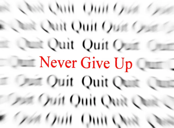 Never Give Up — Stock Photo, Image