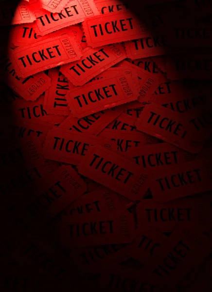 Σωρό από κόκκινο εισιτήρια — Φωτογραφία Αρχείου