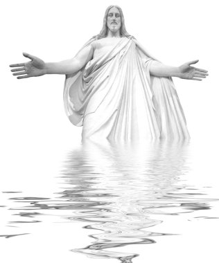 Jesus Reflections clipart