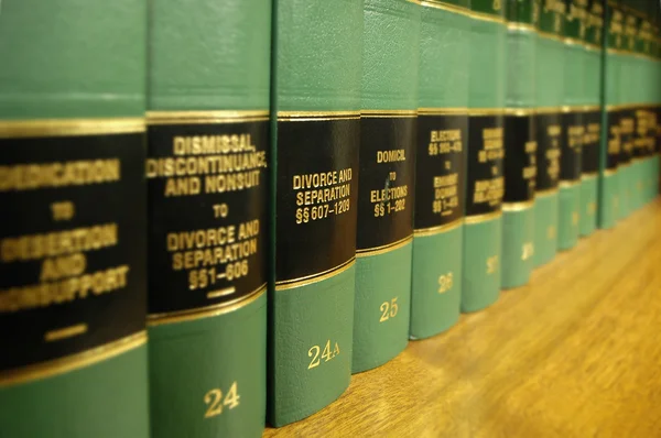 Law Books on Divorce — Stock Photo, Image