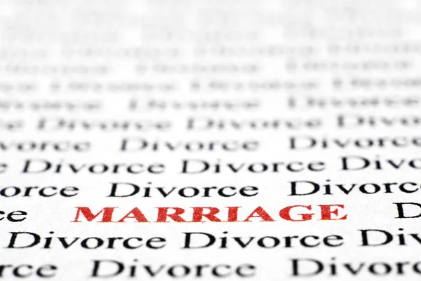 Divórcio e Casamento — Fotografia de Stock