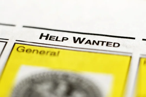 Help Wanted Classified — Stock Photo, Image