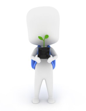 Holding Seedling clipart