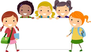 Girls Board clipart