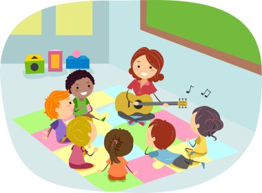 Teacher Play the Guitar