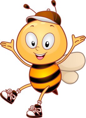 Happy Bee clipart