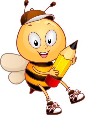 Bee Pencil clipart