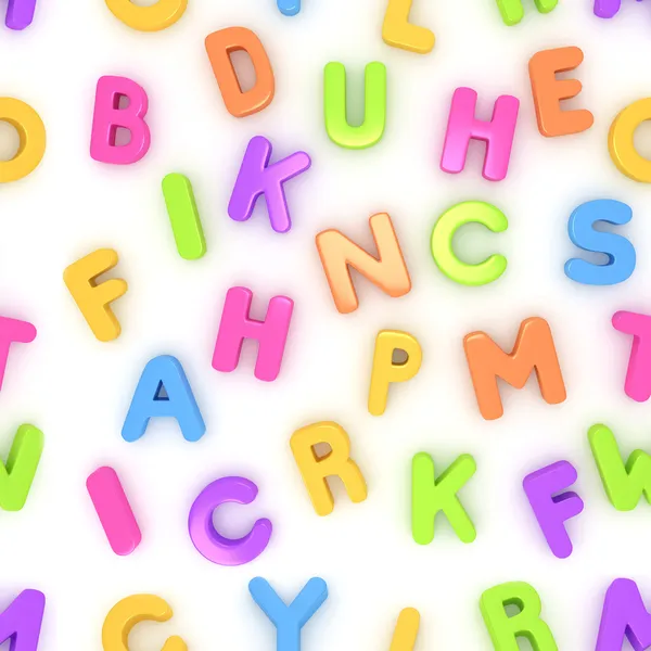 Alfabeto sem costura pré-escolar — Fotografia de Stock
