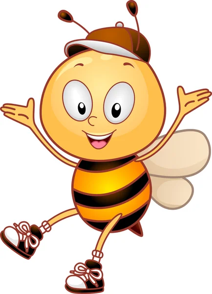 Happy bee — Stockfoto
