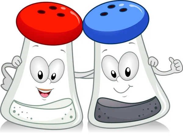 Salt and Pepper — Stock Photo, Image