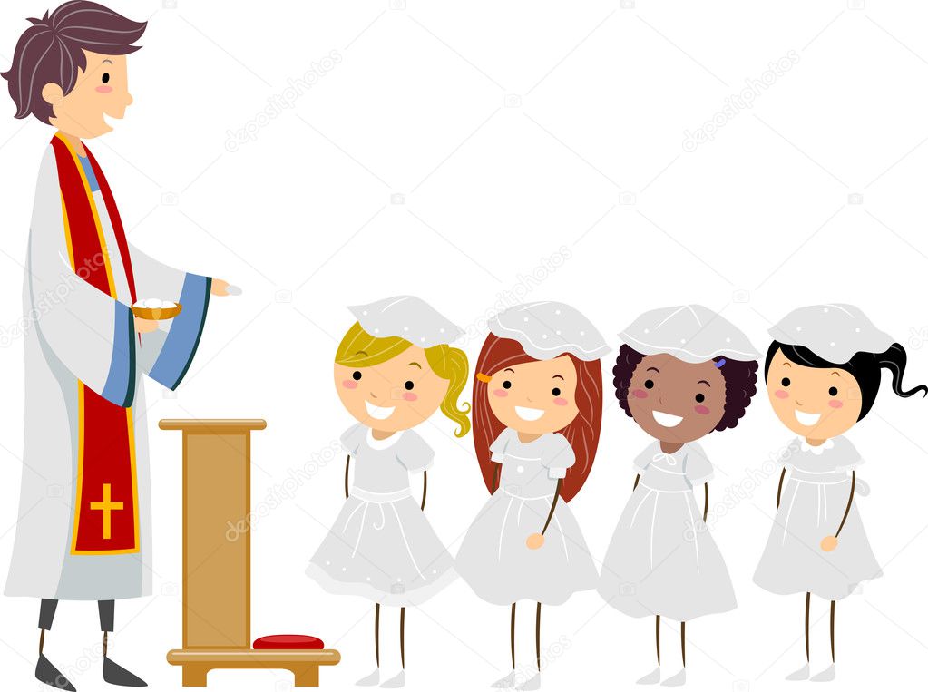 Communion Girls — Stock Photo © lenmdp #6857232