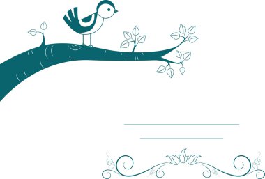 Bird Card clipart