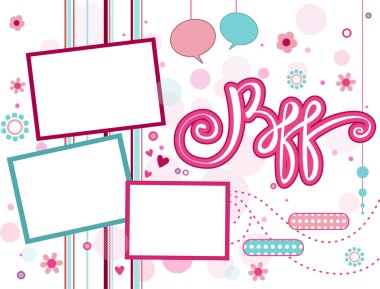 BFF Frame clipart