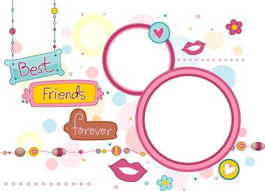 BFF Frame clipart