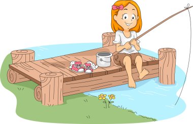 Camp Fishing clipart