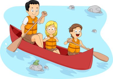 Camp Boating clipart