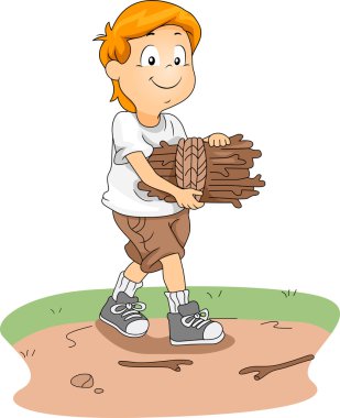 Camp Firewood clipart