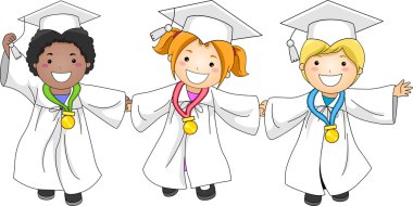 Graduation Medals clipart