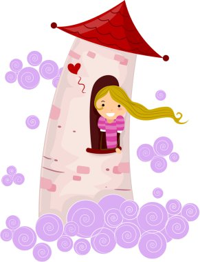 Stick Figure Princess clipart