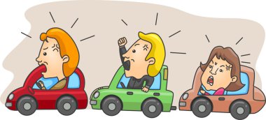 Angry Motorists clipart