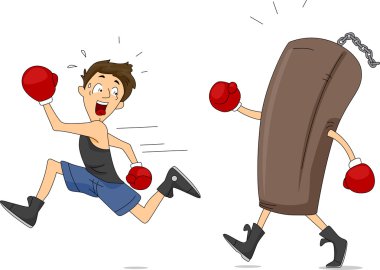 Punching Bag Revenge clipart