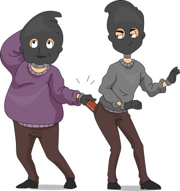 Funny Robbers clipart