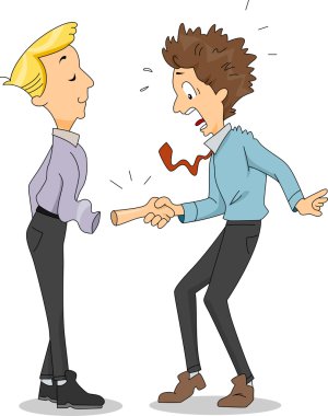 Funny Handshake clipart