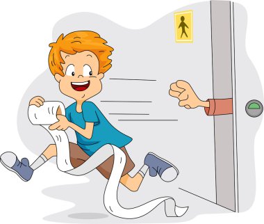 Toilet Paper Thief clipart