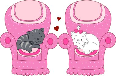 Cat Romance clipart