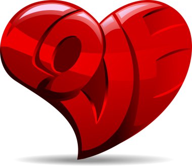 Carved Heart clipart