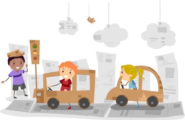 Carton Cars clipart