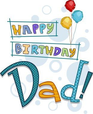 Dad Birthday clipart