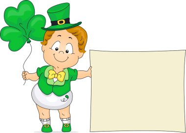 Baby St. Patrick clipart