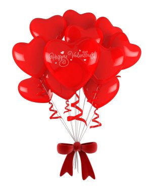 Valentine Balloons clipart