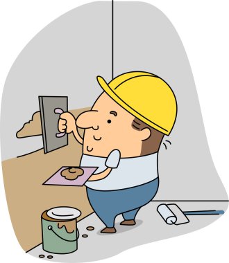 Plasterer clipart