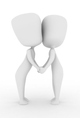 Couple Kissing clipart