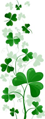 Shamrock Side Ornament clipart