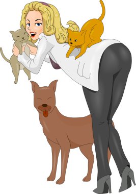 Pin-up kızı veteriner