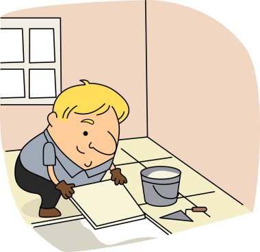 Tile Setter clipart