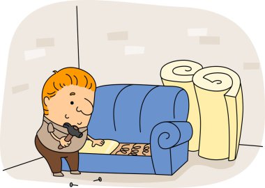 Upholsterer clipart