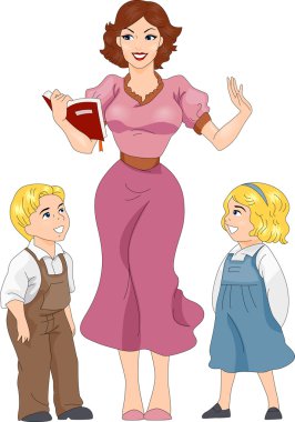 Pin-up Girl Teacher clipart