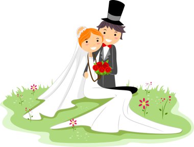 Wedding Pose clipart