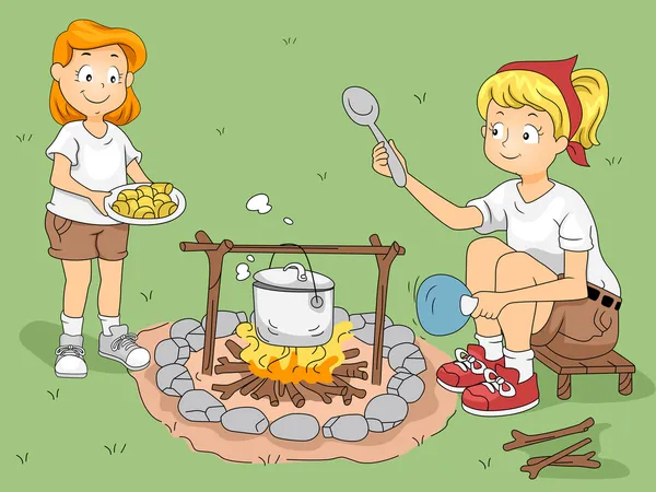 Camp Cook — Stock Photo, Image