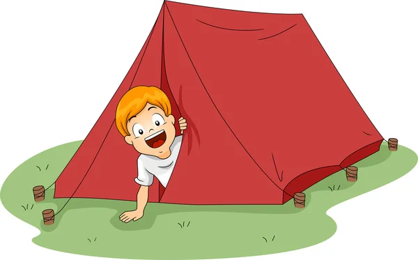 Tenda acampamento — Fotografia de Stock