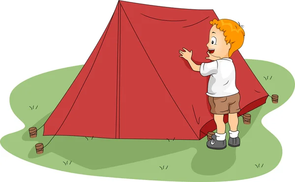 Tenda acampamento — Fotografia de Stock