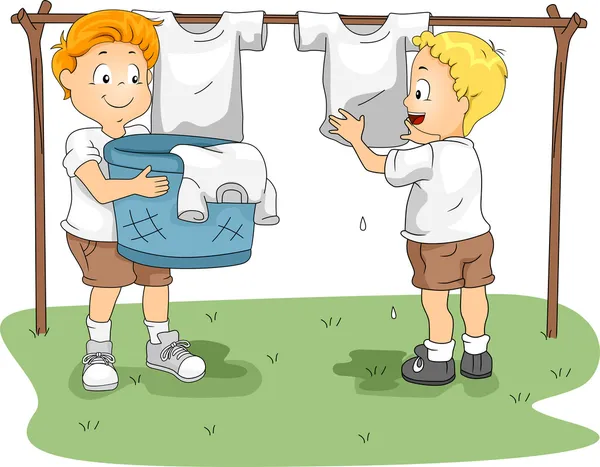 Camp Hanging Clothes — Stock Photo, Image