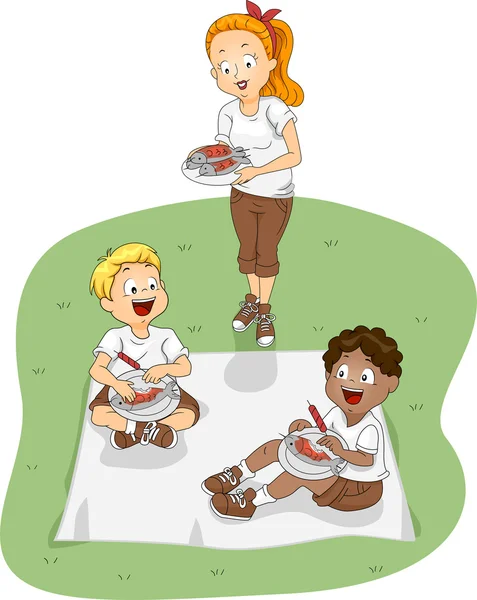 Kamping piknik — Zdjęcie stockowe