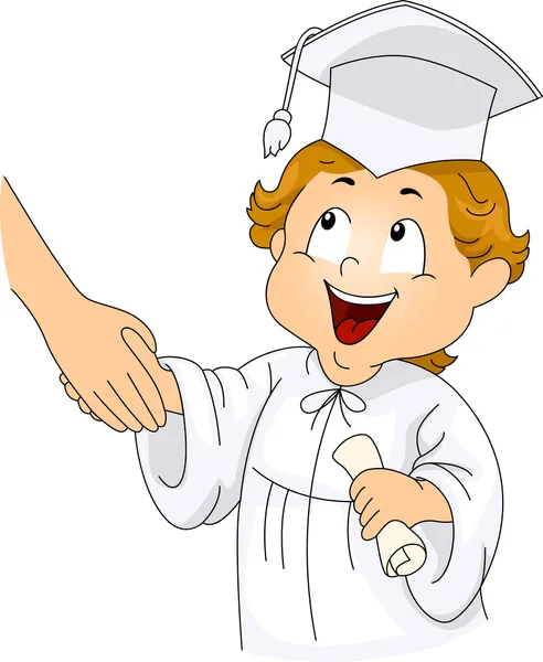 Graduation Handshake — Stock Photo, Image